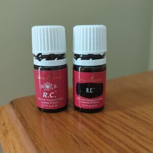 Young Living 2 RC Essential Oil 5mL partial  bottles